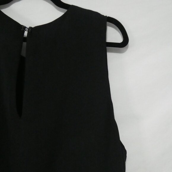 RACHEL - Rachel Roy | 2X | Classic Black Sleeveless Lined Sheer Blouse - Picture 10 of 12